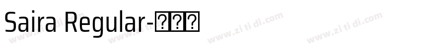 Saira Regular字体转换